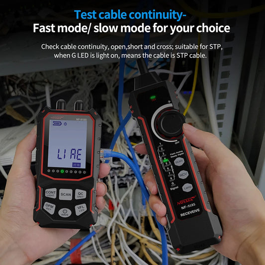 Noyafa NF-918S Cable Tester Optical Power Meter