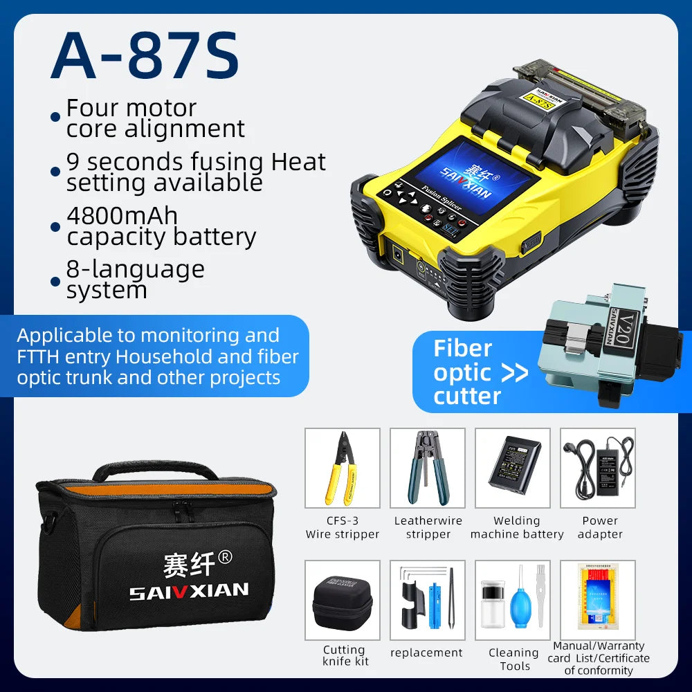 SAIVXIAN A-87S fiber optic fusion splicer