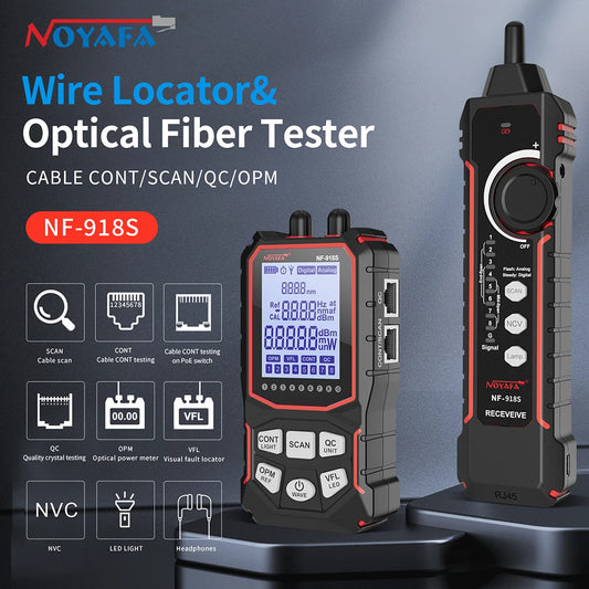 Noyafa NF-918S Cable Tester  Optical Power Meter