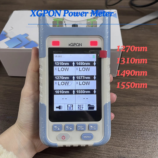 10G  PON Fiber Optic Power Meter SC UPC APC, XG PON1270/1310/1490/1550/1577/nm