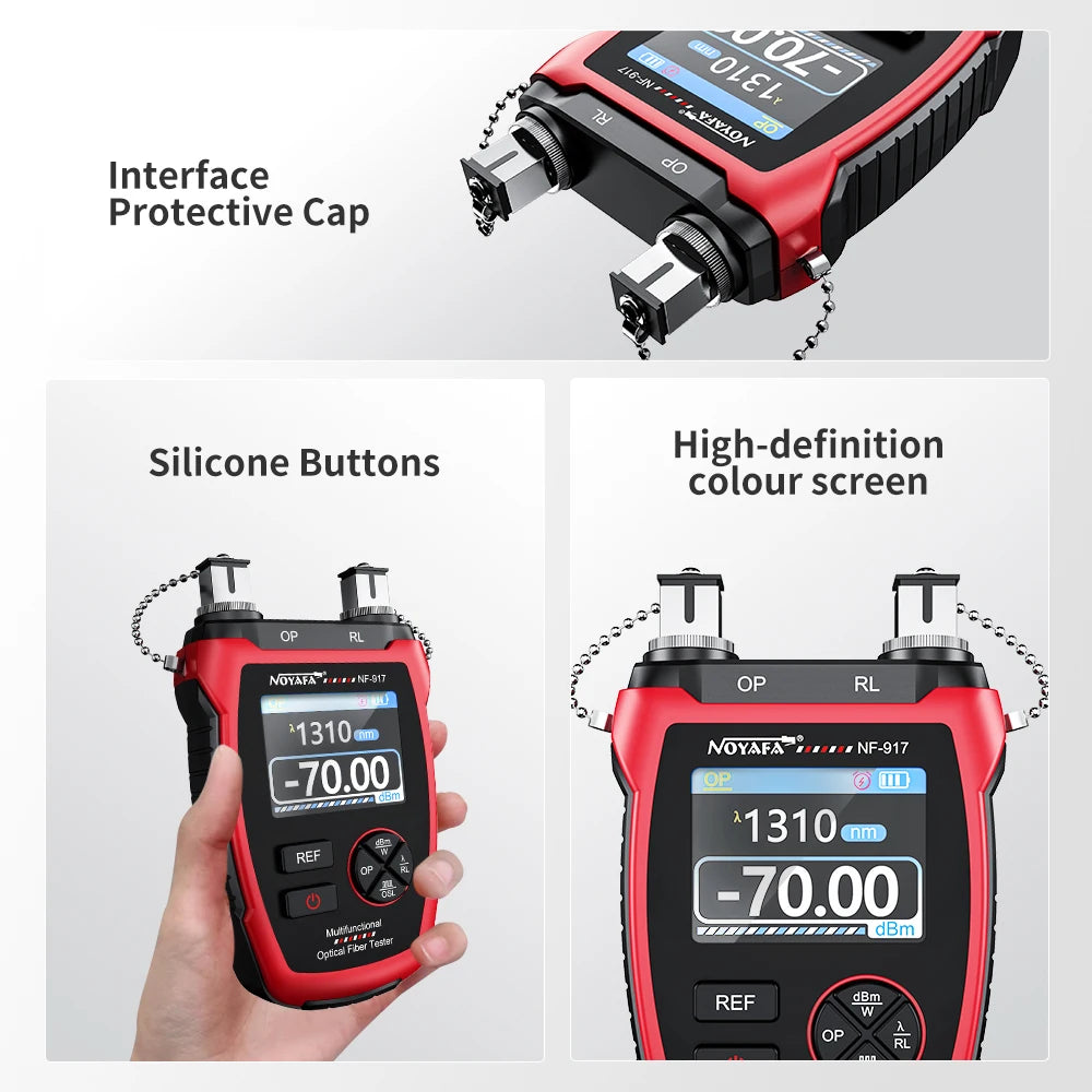 NOYAFA Optical Power Meter Fiber Optic Tester VFL REF