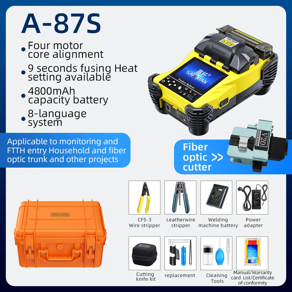 SAIVXIAN A-87S fiber optic fusion splicer